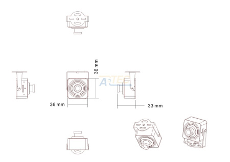 ATEC-I4m-074 IP-видеокамера, 4 Мп, черный
